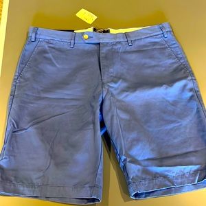 NWT mens Saks Fifth Avenue Cotton/linen blend shorts. 36 waist and 9.5 inseam.